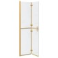 vidaXL Τοίχος Walk-In Ντους Χρυσό 90 x 6.5 x 190 εκ.
