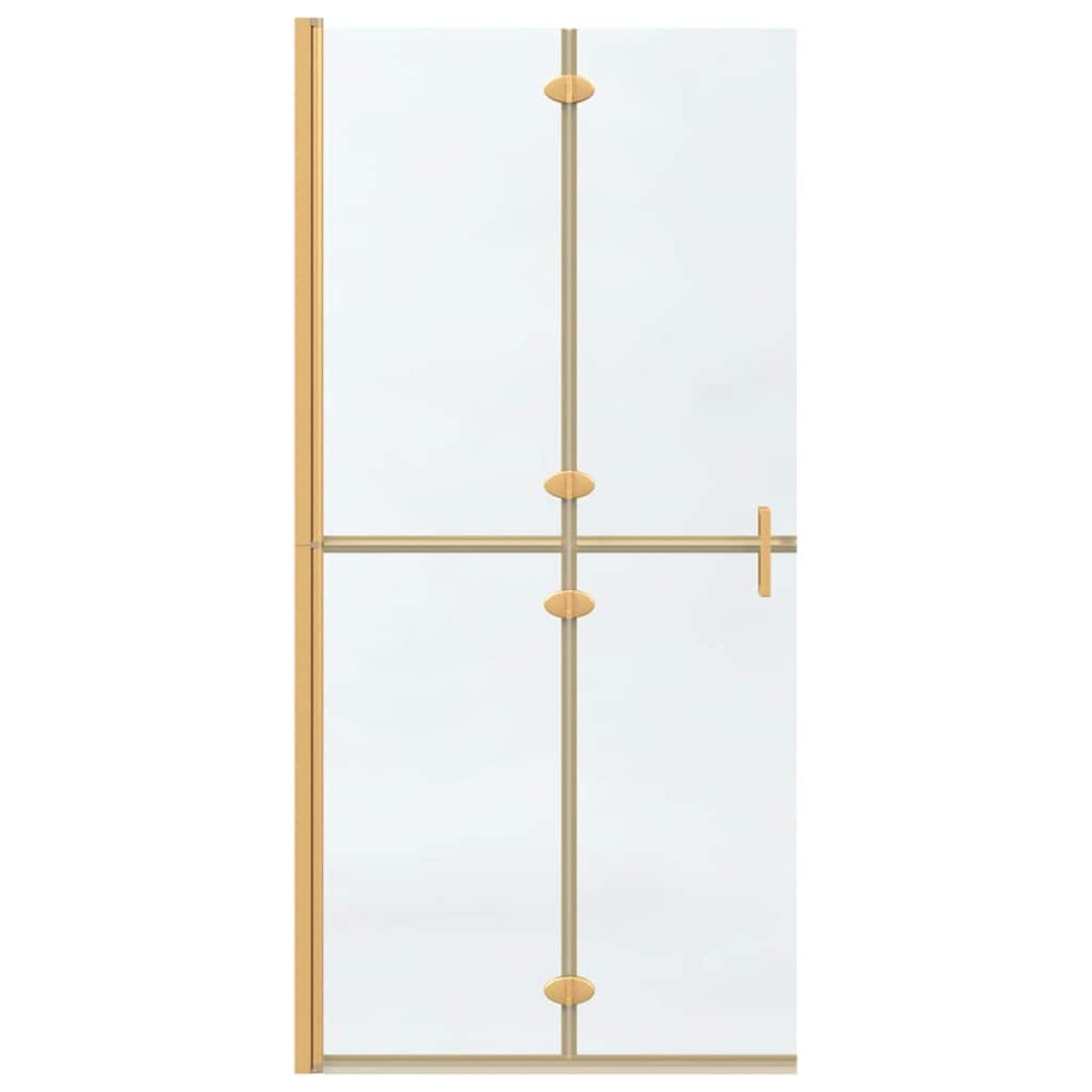 vidaXL Τοίχος Walk-In Ντους Χρυσό 90 x 6.5 x 190 εκ.