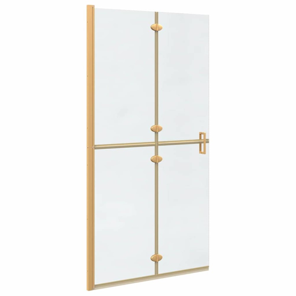 vidaXL Τοίχος Walk-In Ντους Χρυσό 100 x 6,5 x 190 εκ.