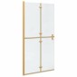 vidaXL Τοίχος Walk-In Ντους Χρυσό 100 x 6,5 x 190 εκ.