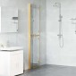 vidaXL Τοίχος Walk-In Ντους Χρυσό 100 x 6,5 x 190 εκ.