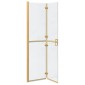 vidaXL Τοίχος Walk-In Ντους Χρυσό 100 x 6,5 x 190 εκ.