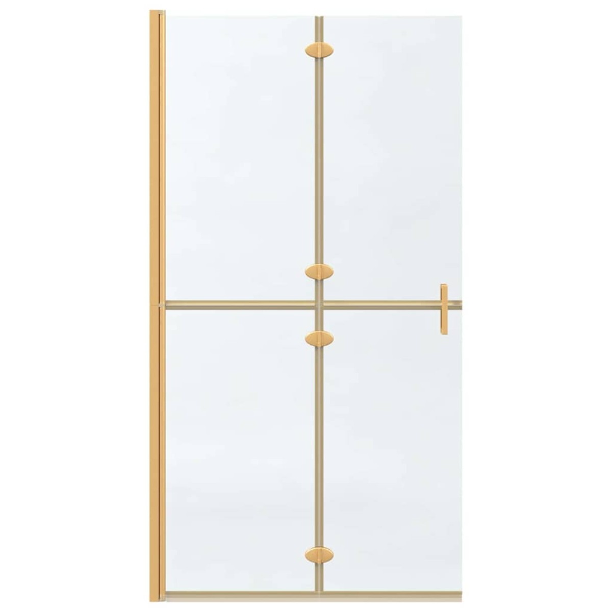 vidaXL Τοίχος Walk-In Ντους Χρυσό 100 x 6,5 x 190 εκ.