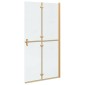 vidaXL Τοίχος Walk-In Ντους Χρυσό 100 x 6,5 x 190 εκ.
