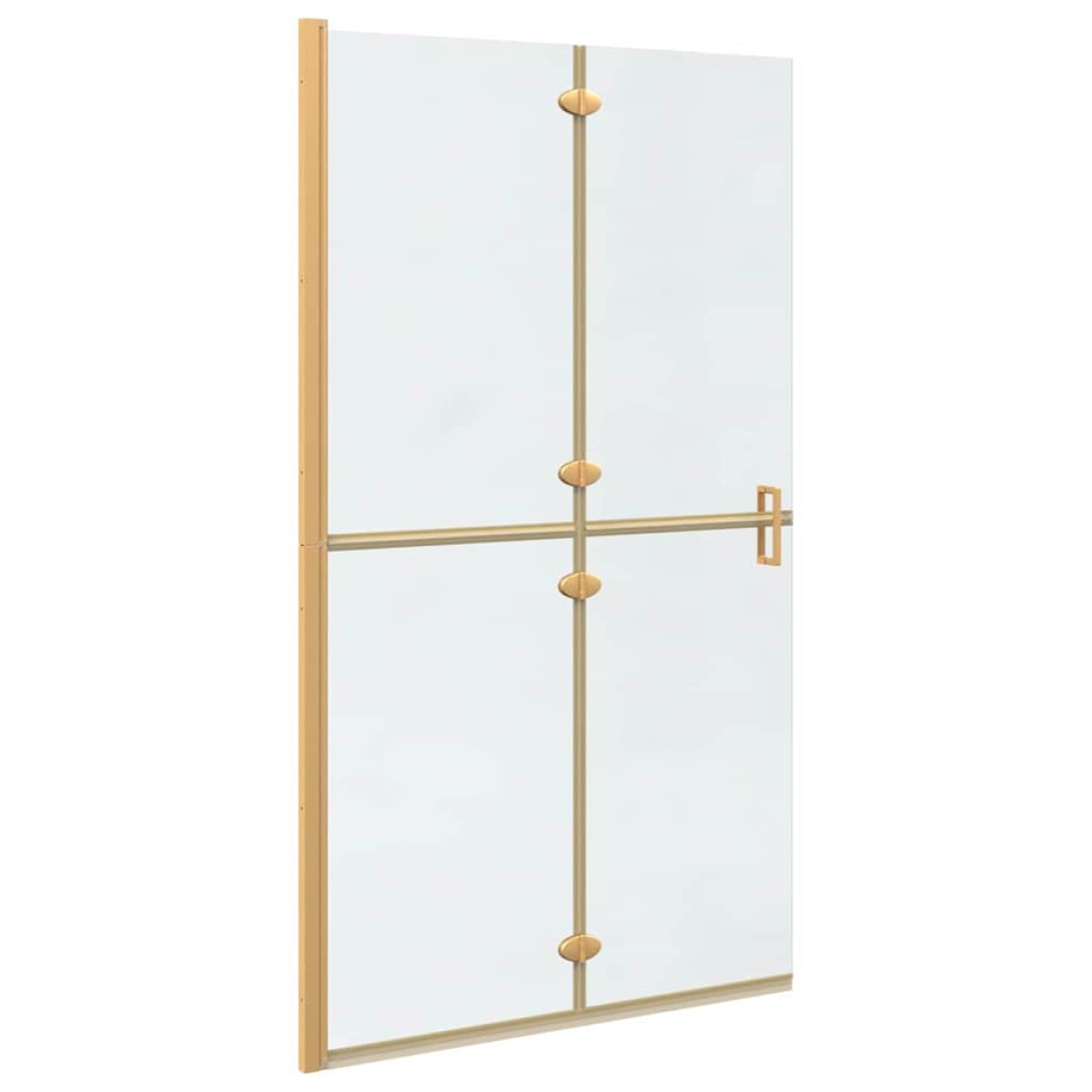 vidaXL Τοίχος Walk-In Ντους Χρυσό 110 x 6,5 x 190 εκ.