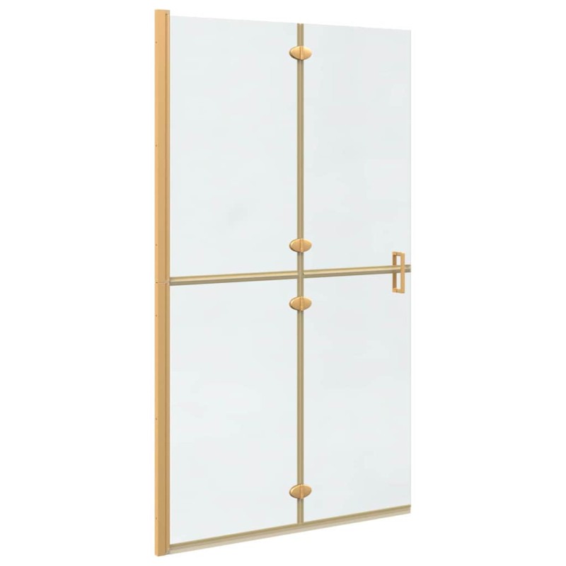vidaXL Τοίχος Walk-In Ντους Χρυσό 110 x 6,5 x 190 εκ.