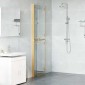 vidaXL Τοίχος Walk-In Ντους Χρυσό 110 x 6,5 x 190 εκ.