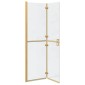 vidaXL Τοίχος Walk-In Ντους Χρυσό 110 x 6,5 x 190 εκ.