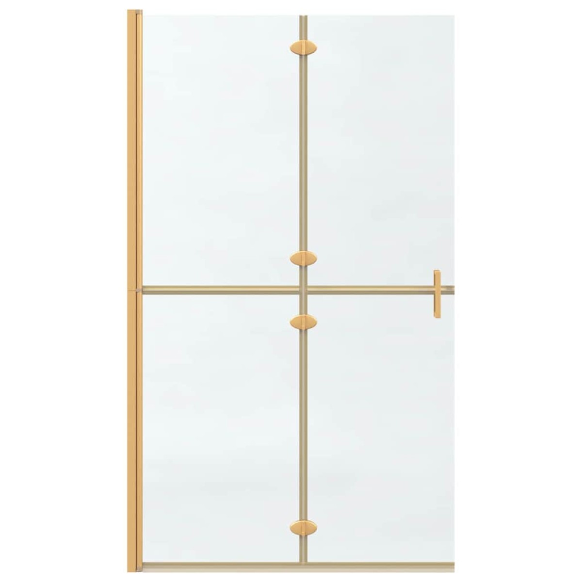 vidaXL Τοίχος Walk-In Ντους Χρυσό 110 x 6,5 x 190 εκ.