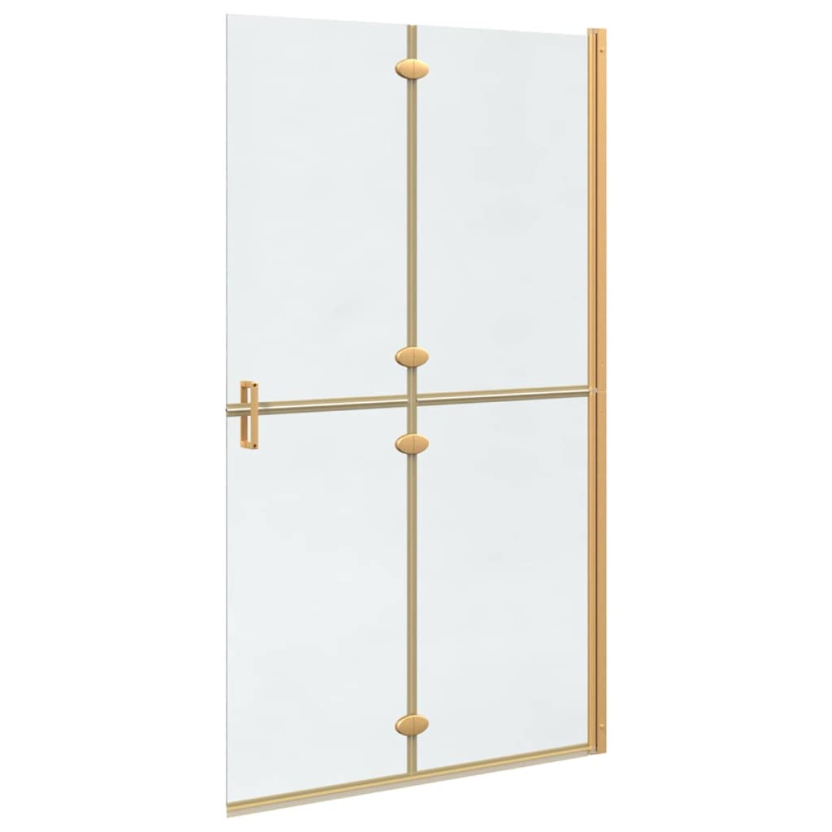 vidaXL Τοίχος Walk-In Ντους Χρυσό 110 x 6,5 x 190 εκ.