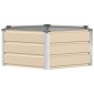 vidaXL Γλάστρα Ελεφαντόδοντο 129 x 129 x 45 cm Ατσάλι