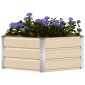 vidaXL Γλάστρα Ελεφαντόδοντο 129 x 129 x 45 cm Ατσάλι