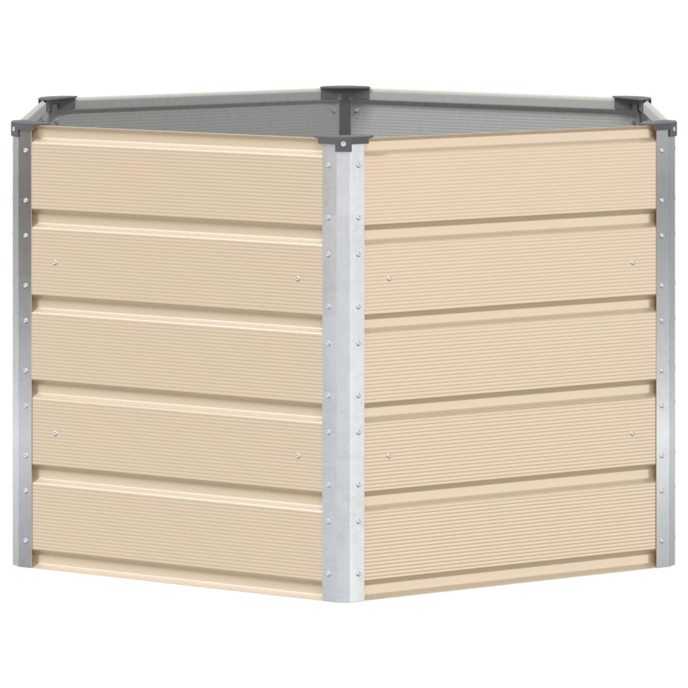 vidaXL Γλάστρα Ελεφαντόδοντο 129 x 129 x 75 εκ Ατσάλι