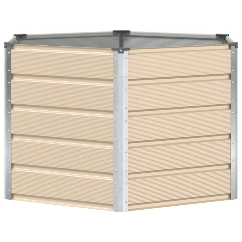 vidaXL Γλάστρα Ελεφαντόδοντο 129 x 129 x 75 εκ Ατσάλι