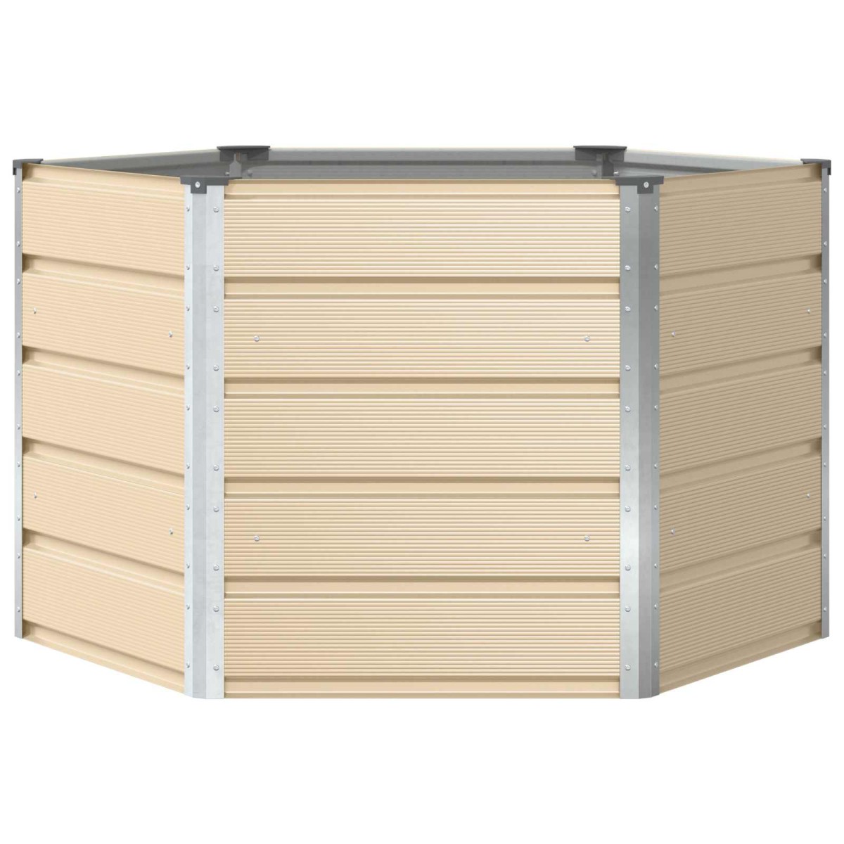 vidaXL Γλάστρα Ελεφαντόδοντο 129 x 129 x 75 εκ Ατσάλι
