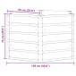 vidaXL Γλάστρα Ελεφαντόδοντο 129 x 129 x 75 εκ Ατσάλι