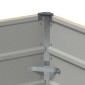 vidaXL Γλάστρα Ελεφαντόδοντο 100 x 100 x 45 cm Ατσάλι
