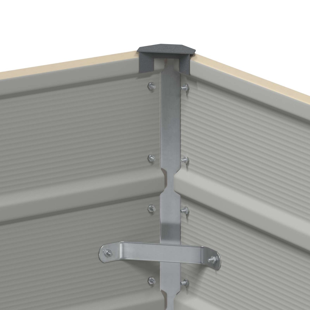 vidaXL Γλάστρα Ελεφαντόδοντο 100 x 100 x 75 εκ Ατσάλι