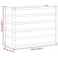 vidaXL Γλάστρα Ελεφαντόδοντο 100 x 40 x 75 cm Ατσάλι