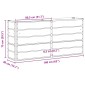 vidaXL Γλάστρα Ελεφαντόδοντο 160 x 40 x 75 εκ. Ατσάλι