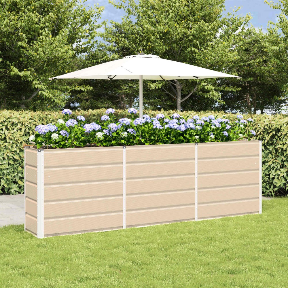 vidaXL Γλάστρα Ελεφαντόδοντο 240 x 40 x 75 εκ. Ατσάλι