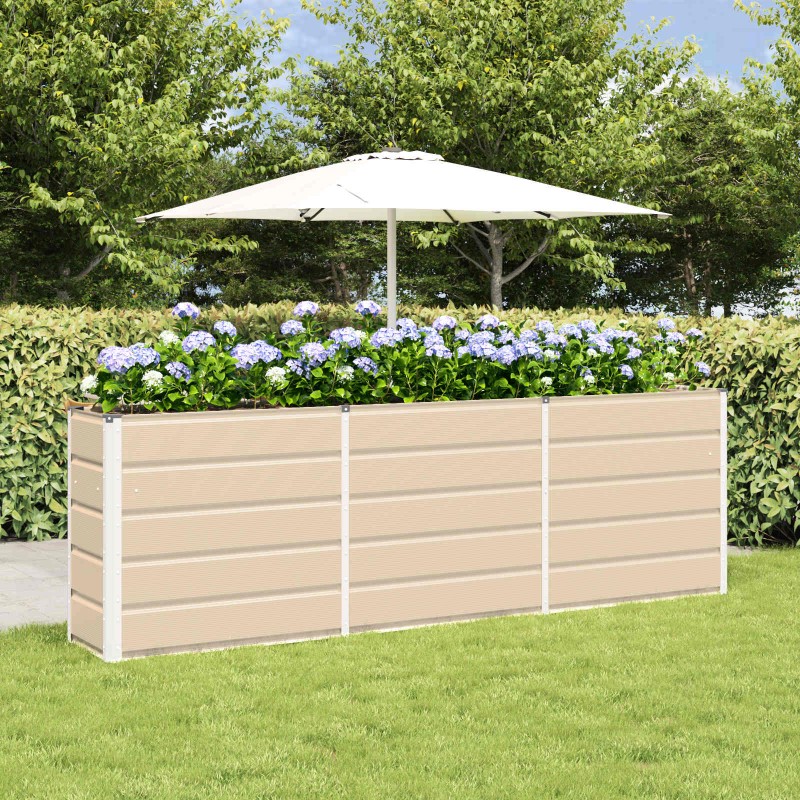 vidaXL Γλάστρα Ελεφαντόδοντο 240 x 40 x 75 εκ. Ατσάλι