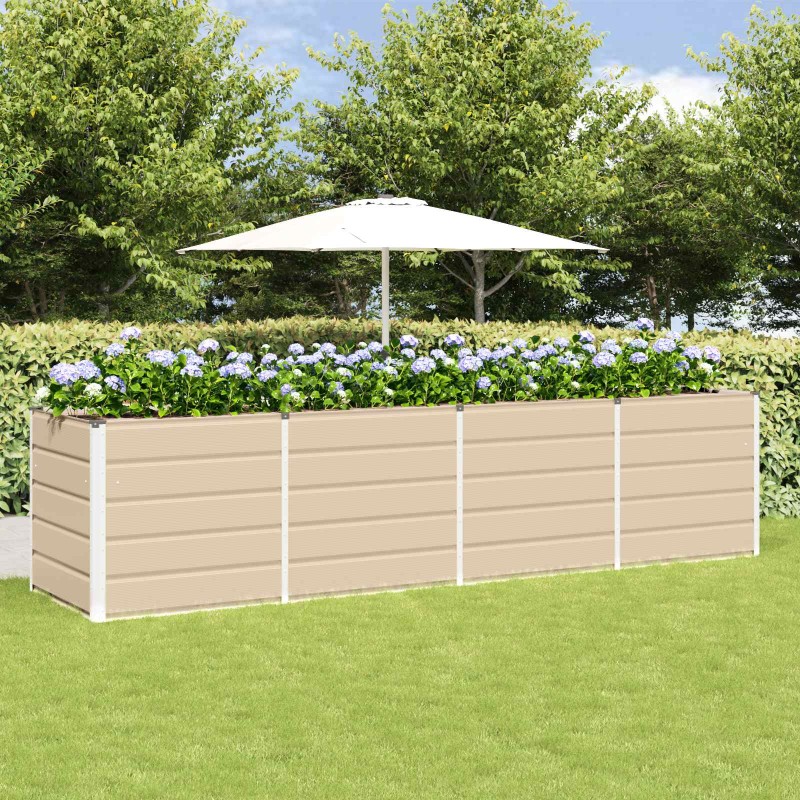 vidaXL Γλάστρα Ελεφαντόδοντο 320 x 80 x 75 εκ. Ατσάλι