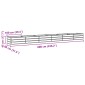 vidaXL Γλάστρα Ελεφαντόδοντο 600 x 80 x 45 cm Ατσάλι
