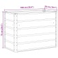vidaXL Γλάστρα Ελεφαντόδοντο 100 x 50 x 75 cm Επικαλυμμένος Χάλυβας
