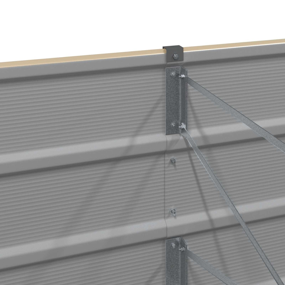 vidaXL Γλάστρα Ελεφαντόδοντο 385 x 50 x 75 εκ Επικαλυμμένος Χάλυβας