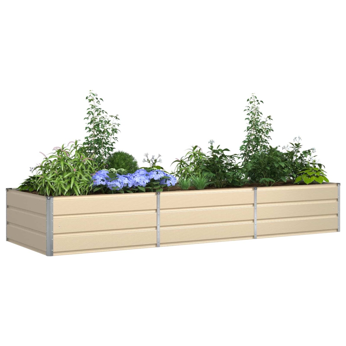 vidaXL Γλάστρα Ελεφαντόδοντο 290 x 100 x 45 εκ Επικαλυμμένος Χάλυβας