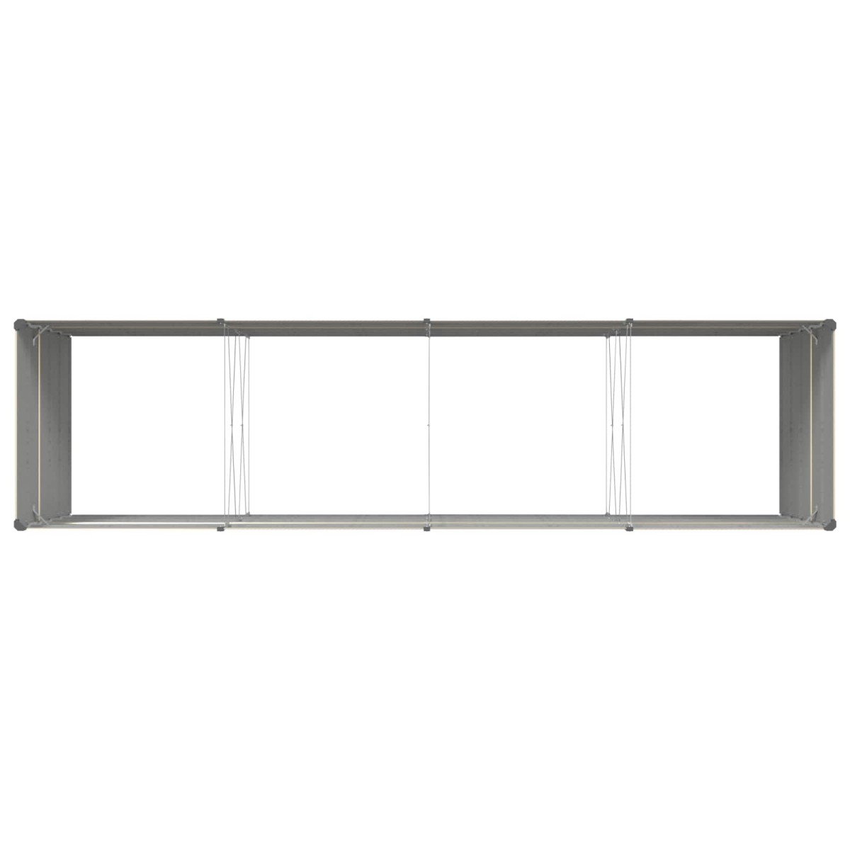 vidaXL Γλάστρα Ελεφαντόδοντο 385 x 100 x 75 εκ Επικαλυμμένος Χάλυβας