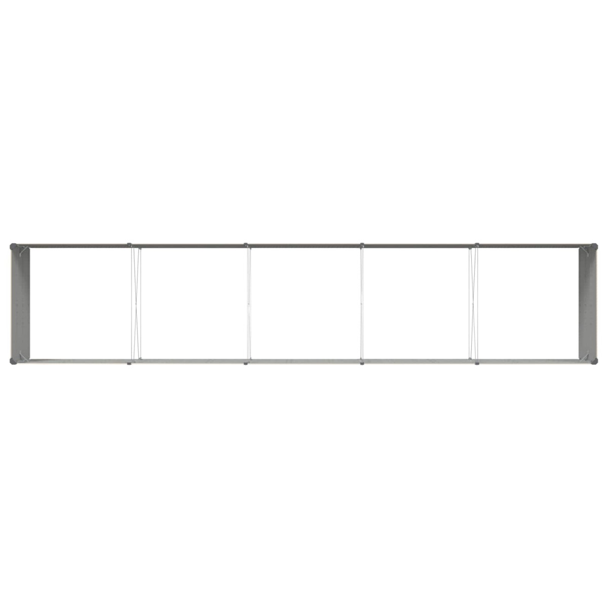 vidaXL Γλάστρα Ελεφαντόδοντο 480 x 100 x 45 εκ Επικαλυμμένος Χάλυβας
