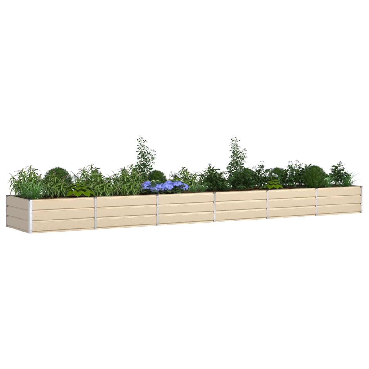 vidaXL Γλάστρα Ελεφαντόδοντο 580 x 100 x 45 εκ Επικαλυμμένος Χάλυβας