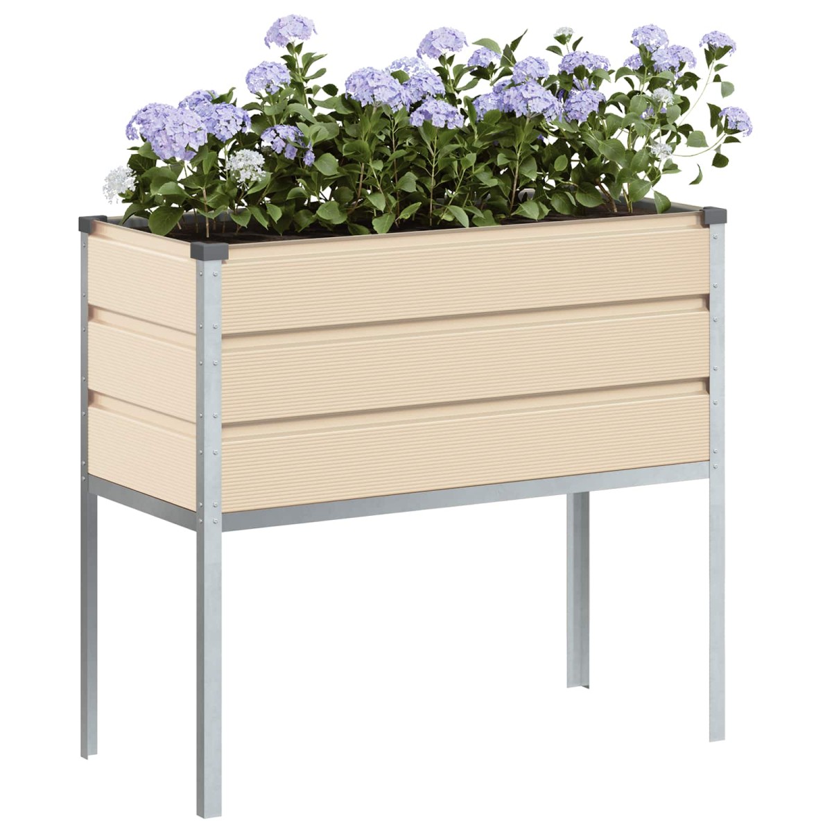 vidaXL Γλάστρα Ελεφαντόδοντο 100 x 45 x 90 εκ. Επικαλυμμένος Χάλυβας