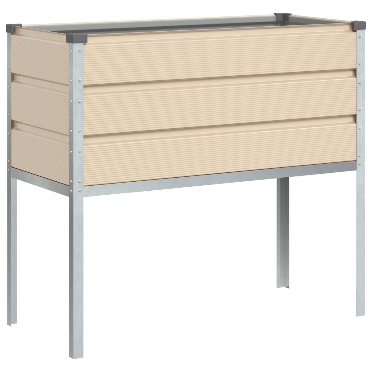 vidaXL Γλάστρα Ελεφαντόδοντο 100 x 45 x 90 εκ. Επικαλυμμένος Χάλυβας