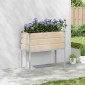 vidaXL Γλάστρα Ελεφαντόδοντο 100 x 45 x 90 εκ. Επικαλυμμένος Χάλυβας