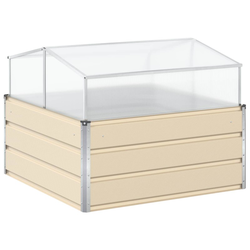 vidaXL Γλάστρα Ελεφαντόδοντο 100 x 100 x 77 cm Επικαλυμμένος Χάλυβας