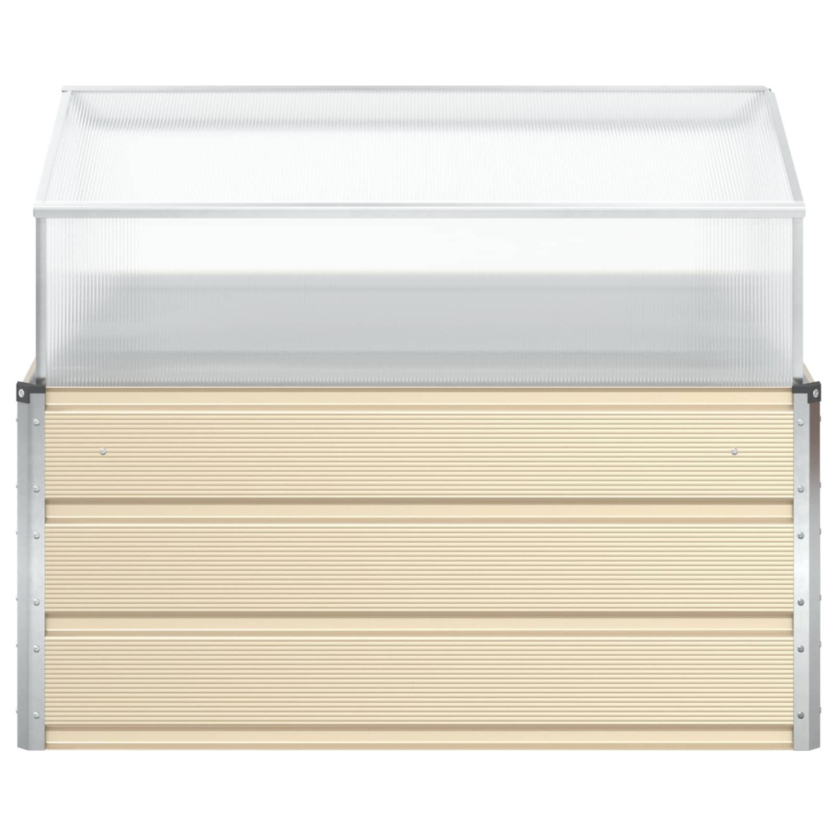 vidaXL Γλάστρα Ελεφαντόδοντο 100 x 100 x 77 cm Επικαλυμμένος Χάλυβας