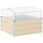 vidaXL Γλάστρα Ελεφαντόδοντο 100 x 100 x 77 cm Επικαλυμμένος Χάλυβας
