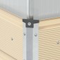 vidaXL Γλάστρα Ελεφαντόδοντο 100 x 100 x 77 cm Επικαλυμμένος Χάλυβας