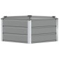 vidaXL Γλάστρα Ανοιχτό γκρι 129 x 129 x 45 cm Ατσάλι