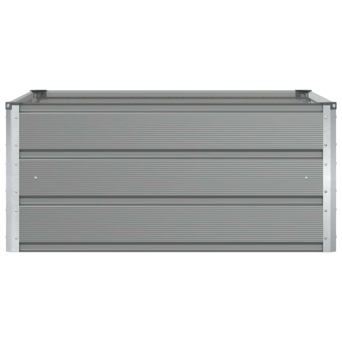 vidaXL Γλάστρα Ανοιχτό γκρι 100 x 100 x 45 cm Ατσάλι