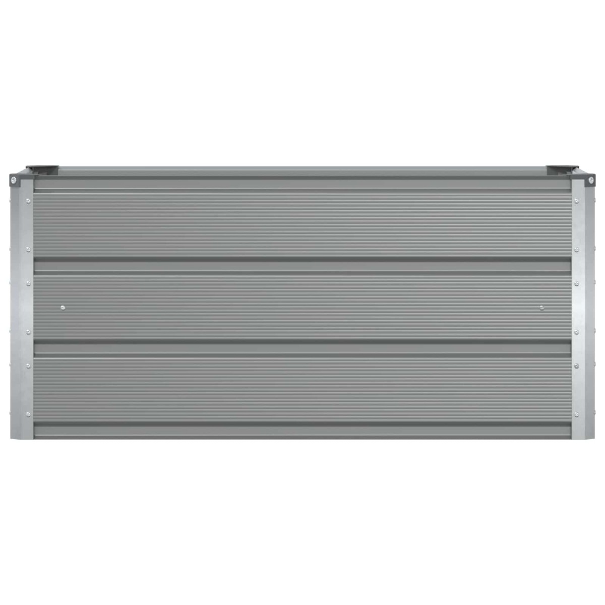 vidaXL Γλάστρα Ανοιχτό γκρι 100 x 40 x 45 cm Ατσάλι