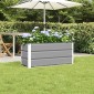 vidaXL Γλάστρα Ανοιχτό γκρι 100 x 40 x 45 cm Ατσάλι