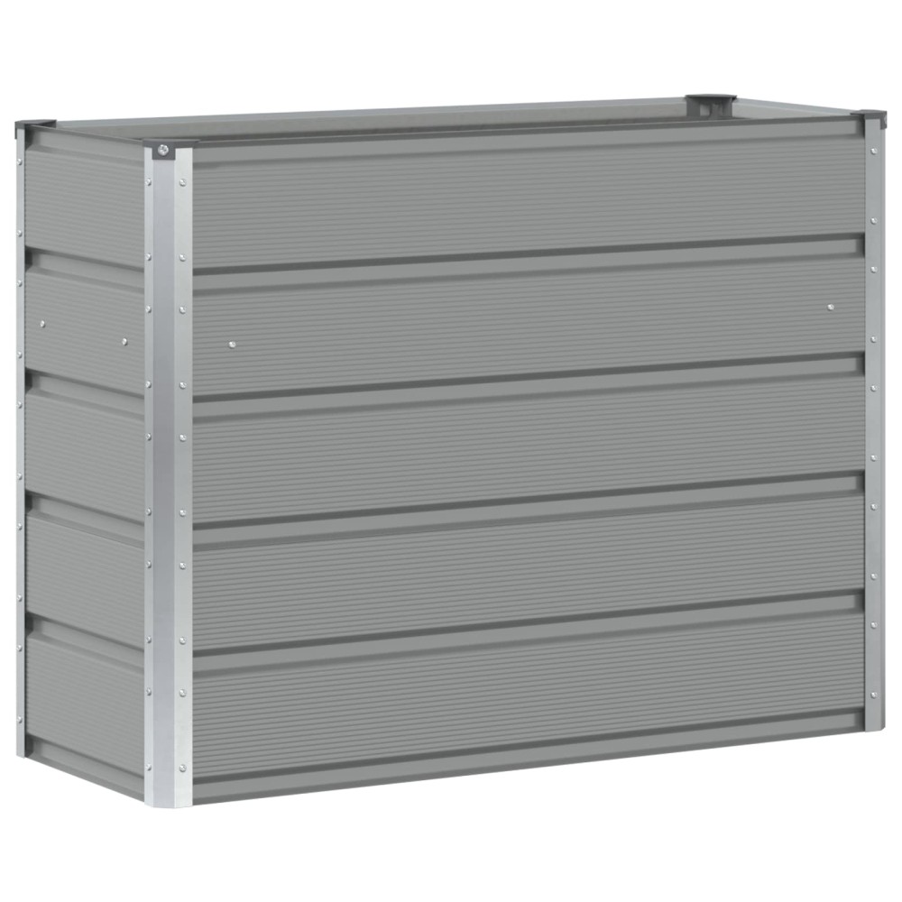 vidaXL Γλάστρα Ανοιχτό γκρι 100 x 40 x 75 cm Ατσάλι