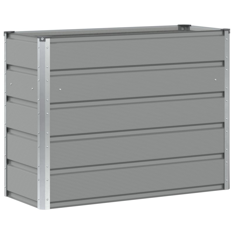 vidaXL Γλάστρα Ανοιχτό γκρι 100 x 40 x 75 cm Ατσάλι