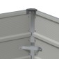 vidaXL Γλάστρα Ανοιχτό γκρι 100 x 40 x 75 cm Ατσάλι