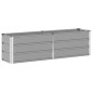 vidaXL Γλάστρα Ανοιχτό γκρι 160 x 40 x 45 cm Ατσάλι