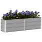 vidaXL Γλάστρα Ανοιχτό γκρι 160 x 40 x 45 cm Ατσάλι